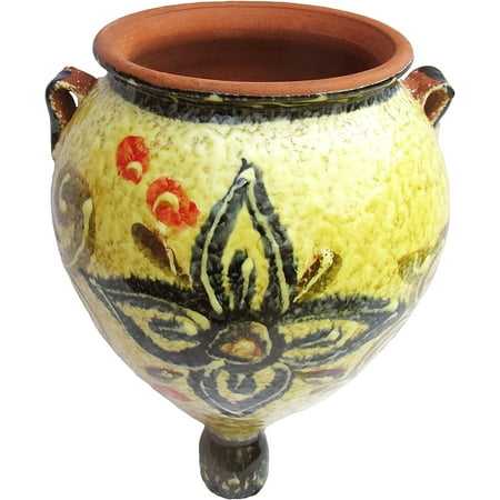 Spanish Hand-Painted Orza Wall Flower Planter, Spanish Honey