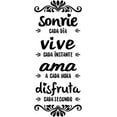 thumbnail image 1 of Spanish House Rules Proverbs Wall Quotes Design Wall Decals Sayings "Sonrie Vive AMA" Wall Decor Sticker Art Quote Sticker for Home Decor Wall Sticker Vinyl Transfer, 1 of 7