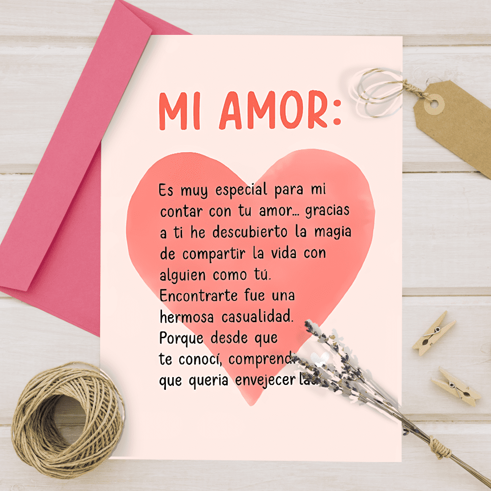 Spanish Love Letter Card - 