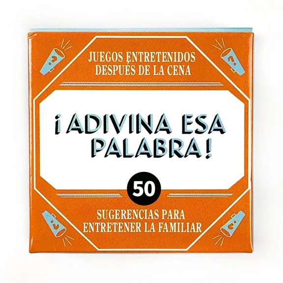 Spanish Mini Size Game Cards " Name That Word !" 50 Pcs Cards Game Family Gathering Card Game Camping Game