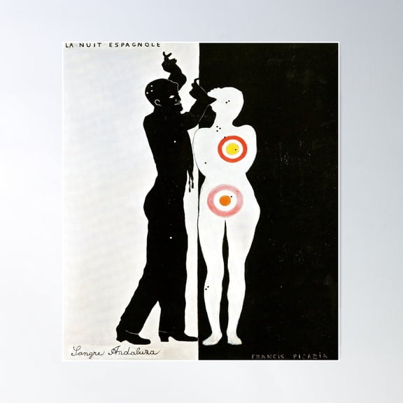 Spanish Night-Francis Picabia Poster Wall Art, Modern Wall Decor For Living Room Bedroom, 8x12 UNFRAMED