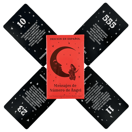 Spanish Oracle, Angel Number Messages, 53 Cards, Angelic Numbers Angel Number Messages Tarot Cards Deck Future Te