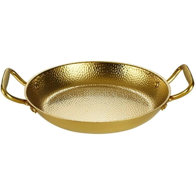 Spanish Paella Pan, Professional Stainless Steel Double Ears Pan