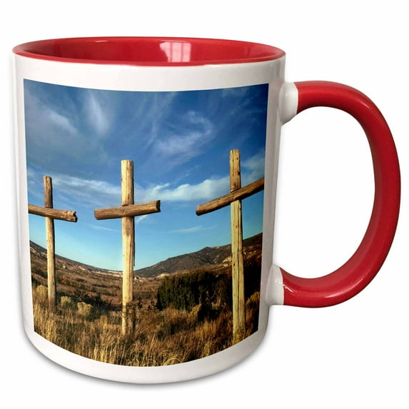 3drose, Spanish Penitente Morada, Christianity, Nm - Us32 Jmr0198 - Julien Mcroberts, 11oz Two-tone Red Mug