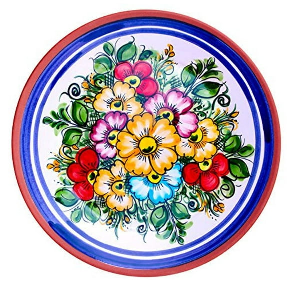 Spanish Plate, 12" Wall Hanger - Spring Flowers!