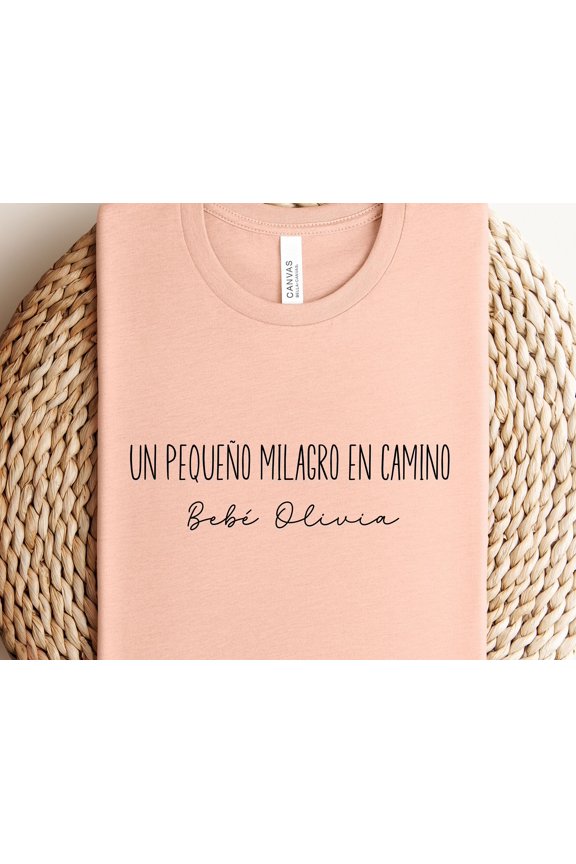 Spanish Pregnancy Announcement Shirt IVF Spanish Pregnancy Miracle in the Making Shirt Anu