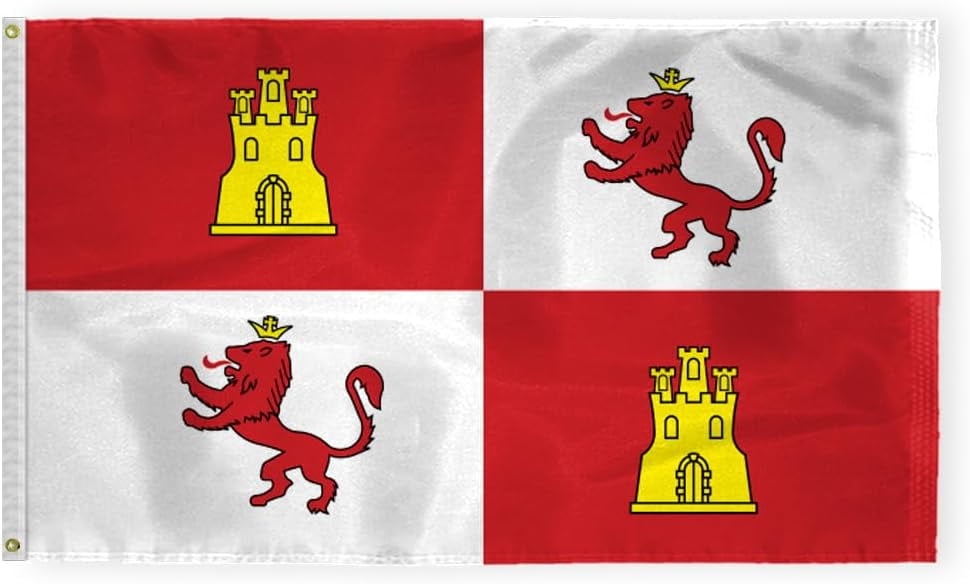 Spanish Royal Standard Spain Flag Colonial American Revolution History