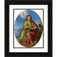 thumbnail image 1 of Spanish School 12x14 Black Ornate Wood Framed Double Matted Museum Art Print Titled: Saint John the Evangelist (17th Century), 1 of 5