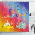 thumbnail image 1 of Ambesonne Spanish Shower Curtain, Feliz Cumpleanos Party, 69"Wx75"L, Multicolor, 1 of 3