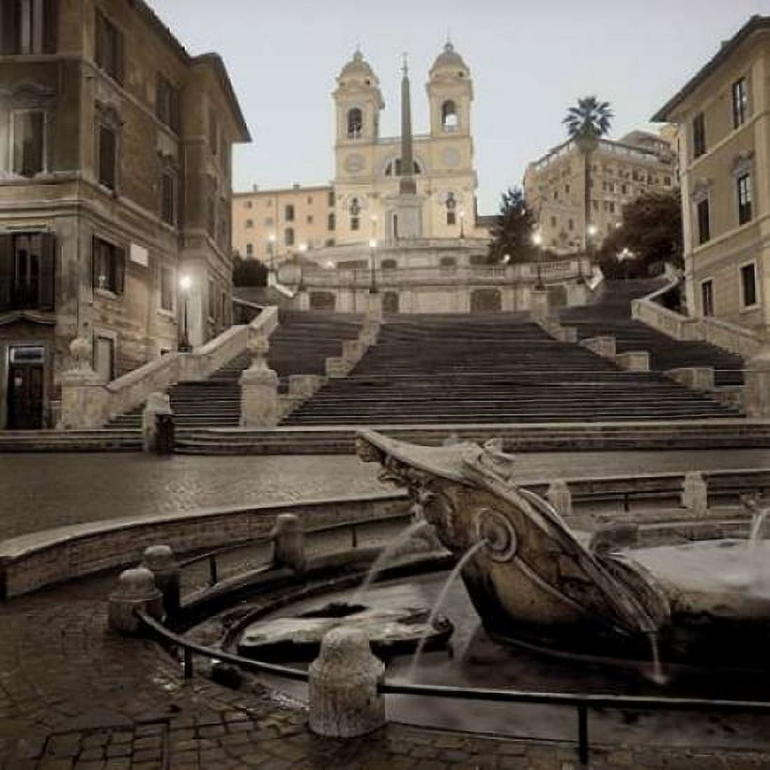 Spanish Steps Rome - 1 Canvas Art - Alan Blaustein (24 x 24)