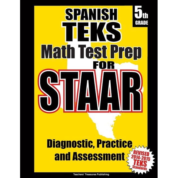 Spanish TEKS 5th Grade Math Test Prep for STAAR (Paperback)