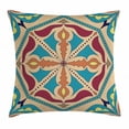 thumbnail image 1 of Spanish Throw Pillow Cushion Cover, Ethnic Azulejo Talavera with Ottoman Moroccan Effects Portuguese Culture Print, Decorative Square Accent Pillow Case, 16 X 16 Inches, Multicolor, by Ambesonne, 1 of 2