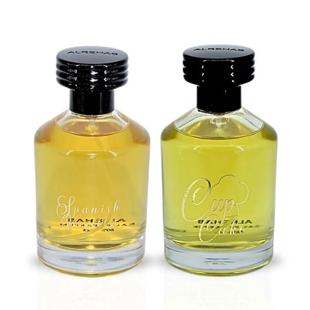 Spanish Vanilla & Cupcake Eau de Parfum Sprays 100ml (3.4 oz) by Al Rehab (Bundle)