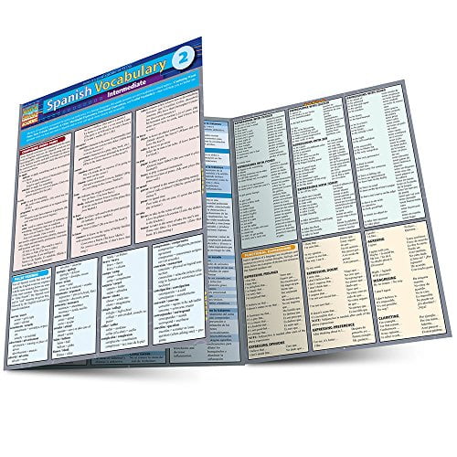 Pre-Owned Spanish Vocabulary 2: Intermediate (Hardcover 9781423216704) by BarCharts Inc