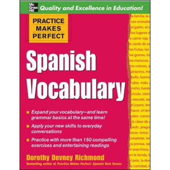 Pre-Owned Practice Makes Perfect: Spanish Vocabulary (Practice Makes Perfect Series) Paperback
