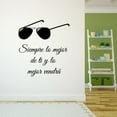 thumbnail image 1 of Spanish Wall Decals for Girls Bedroom - Siempre da lo mejor de ti, y lo mejor vendrá Super Inspiring Quotes About Always Being Your Best Self Home Wall Sticker - Size: 36 In x 40 In, 1 of 5