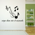 thumbnail image 1 of Spanish Wall Decals for Boys Bedroom - Carpe diem vive el momento Moments Quote in Spanish Home Wall Sticker - Size: 10 In x 7 In, 1 of 5