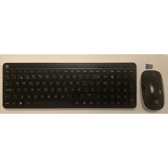 Spanish Wireless Keyboard and Mouse Spanish Computer Language Keyboard Layout HP