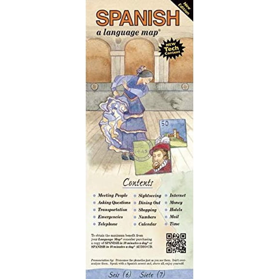 Pre-Owned SPANISH a language map: Quick reference phrase guide for beginning and advanced use. Words and phrases in English, Spanish, and phonetics for easy ... Publisher: Bilingual Books, Inc., 9781931873710,