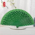 Spanish fan Crescent fan dance fan baking varnish dot ladies folding