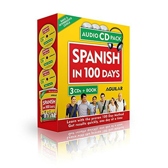 Pre-Owned Spanish in 100 Days (Libro + 3 Cds) / Spanish in 100 Days Audio Pack (Paperback) 160396651X 9781603966511