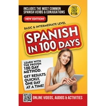 Pre-Owned Spanish in 100 Days (Paperback) 1644737663 9781644737668