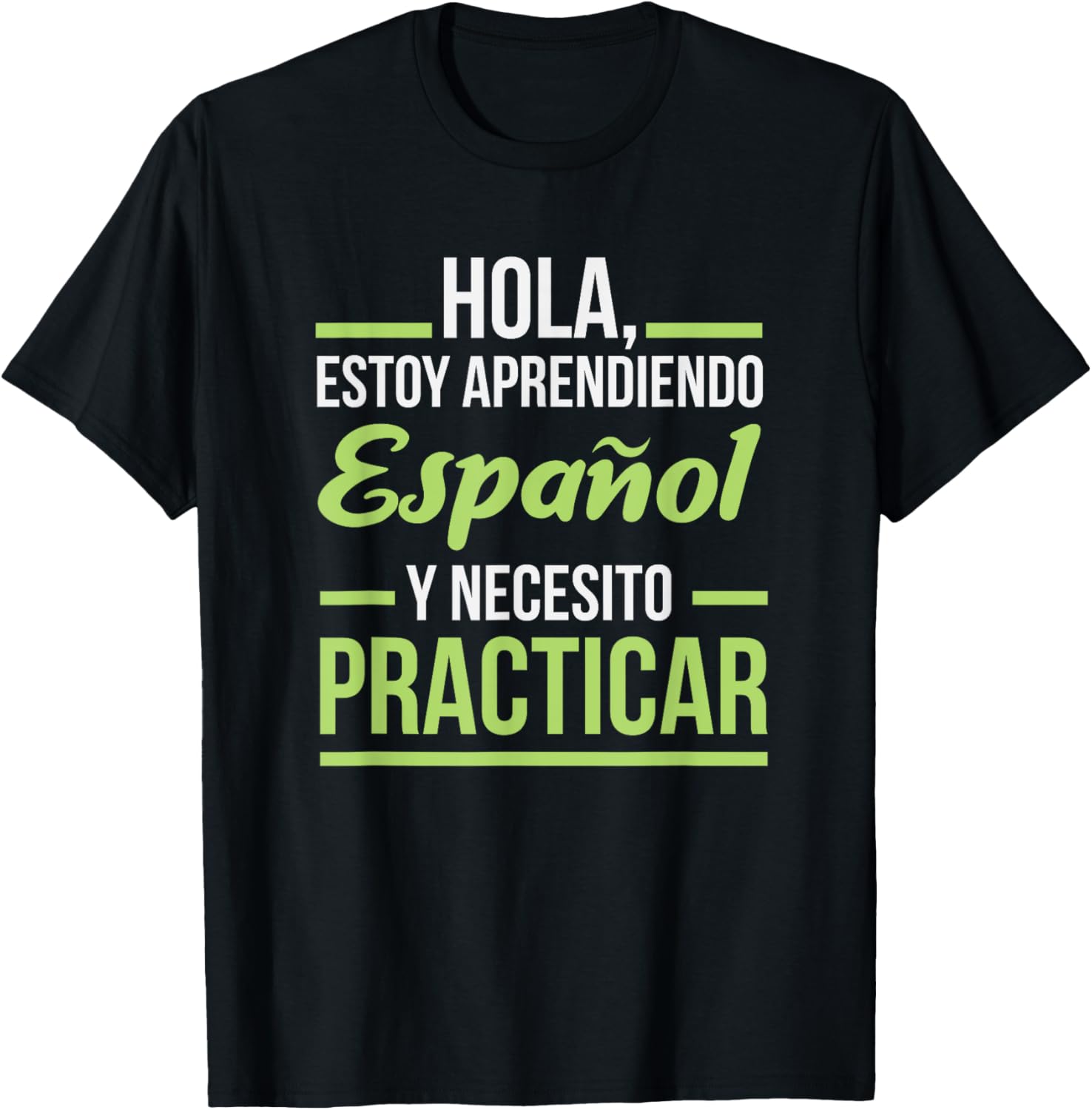 Spanish language shirt for students, practice learning T-Shirt men and ...