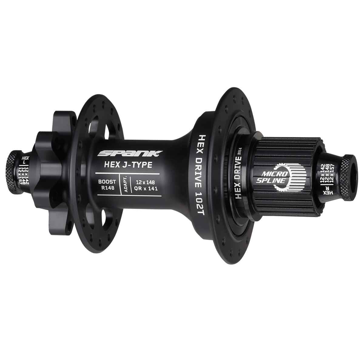 Spank HEX Rear Hub - 6-Bolt - 12x148mm Boost - 32 Hole J-Type