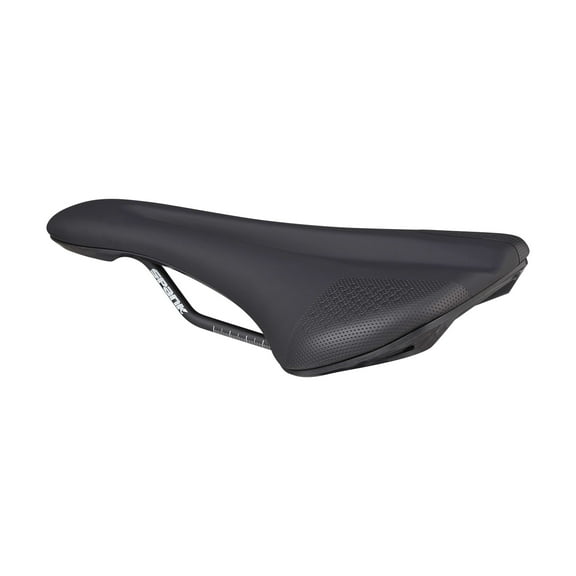 Spank OOZY 280 Saddle - Black | 265mm Width | Chromoly Rails | Synthetic Skin