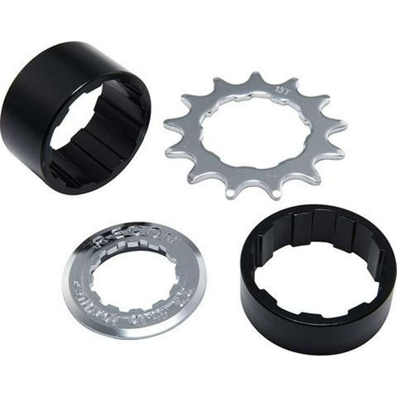 Spank Single Speed Conversion Kit Cassette Spacers, Cassette Lock Ring