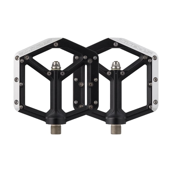 Spank Spike Mountain Bike Platform Pedals 9/16" Alloy 20 Replaceable Pins Black
