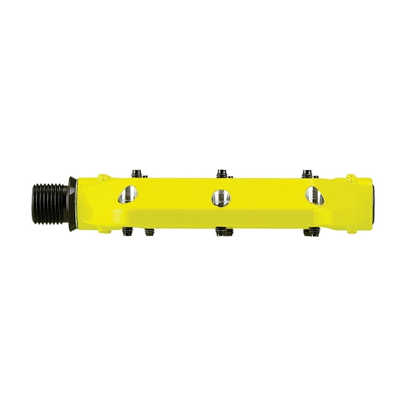 Spank Spoon DC Platform Pedals 9/16" Concave Alloy Body Replaceable Pins Yellow