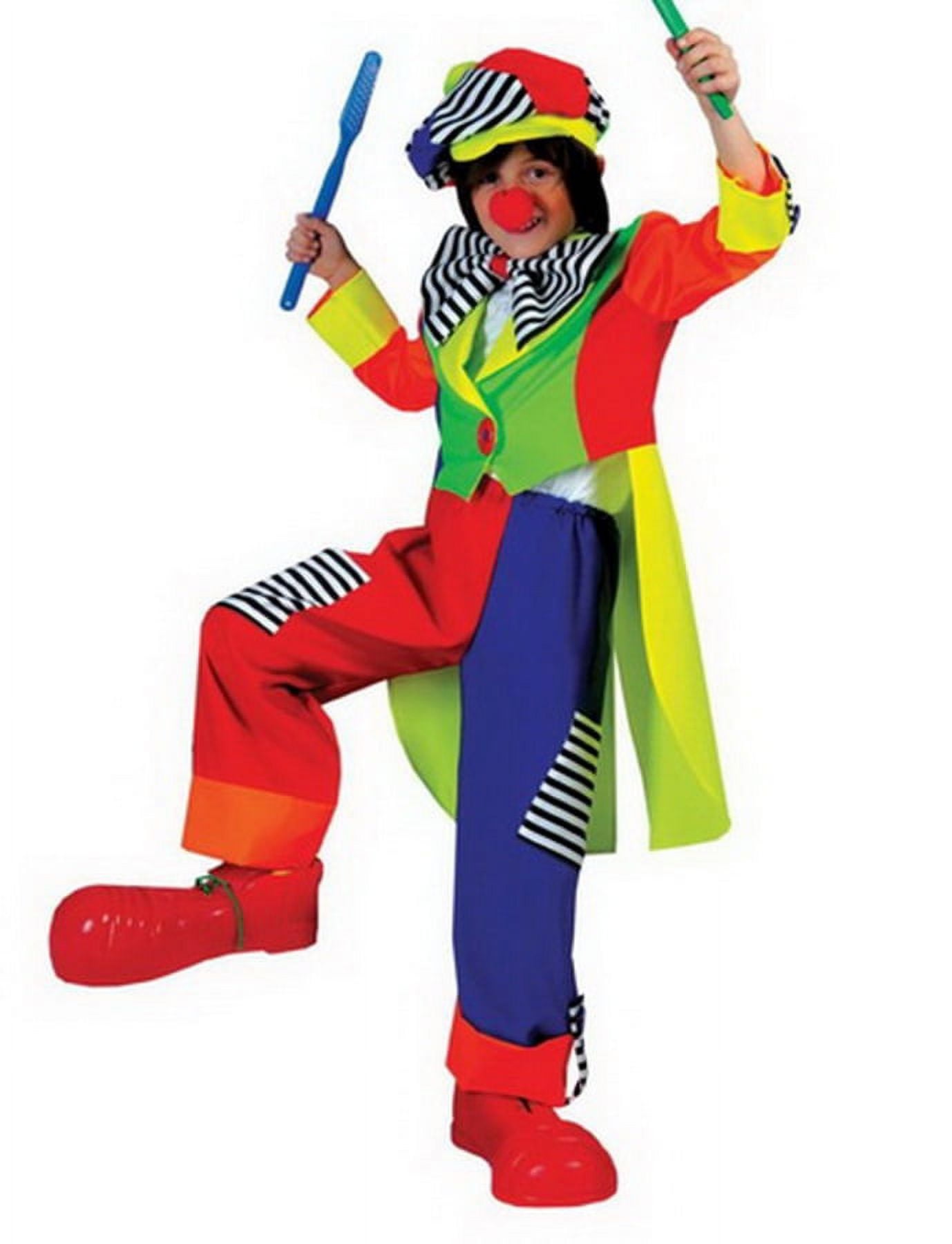 Deguisement Carnaval : Costume De Spanky Le Clown Rayé