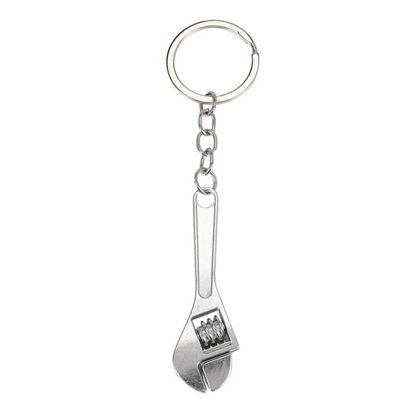 Spanner Key Chain Ring Keyring Metal Keychain,1 x Wrench Spanner Key Chain,Silver