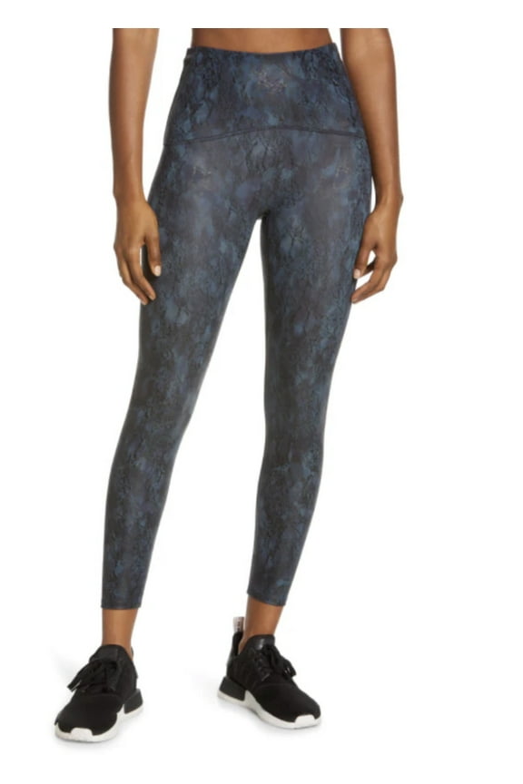 Booty Boost Collection Reptile Navy Shine Legging | 7/8 Length