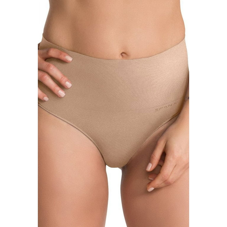 Spanx Everyday Shaping Panties Thong, Soft Nude, Small