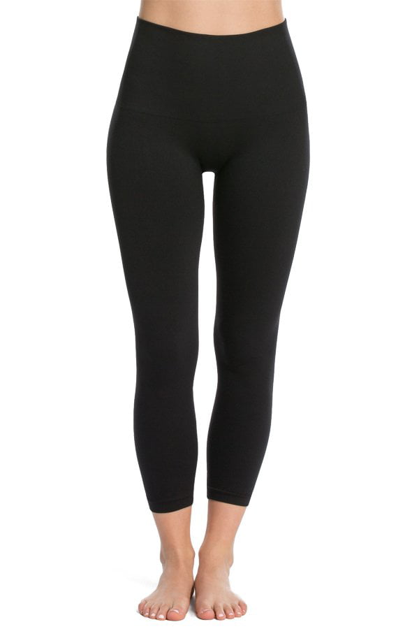 Spanx Look at Me Now Cropped Seamless Leggings, Very Black, XS 