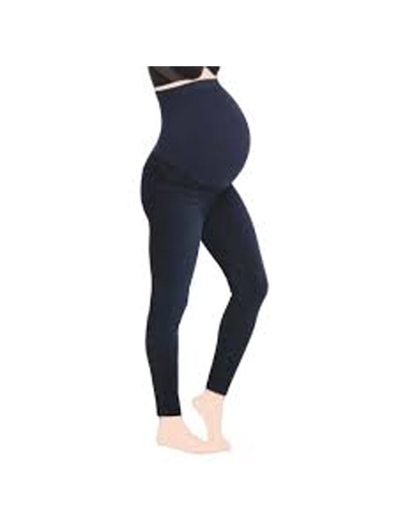 MaMa Maternity Ankle Jean-ish Leggings Pants L Large Twilight Rinse
