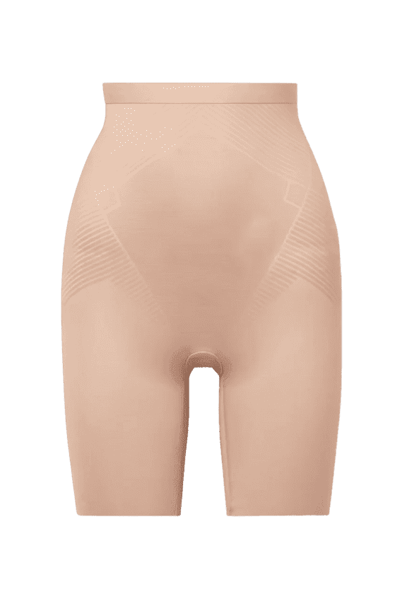 Thinstincts 2.0 High-Waist Midthigh Shaper - Champagne 10233R SIZE XL