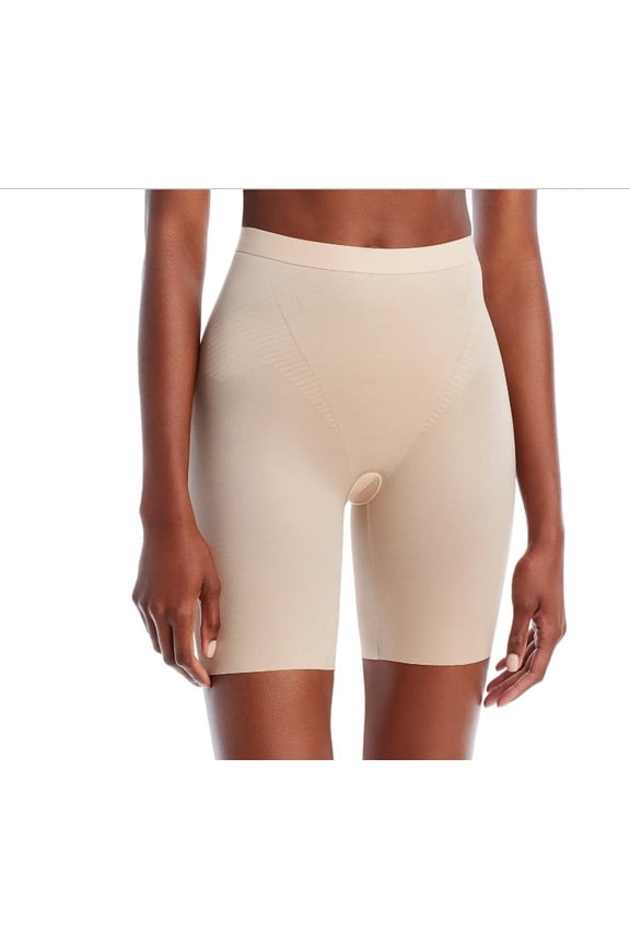 Thinstincts 2.0 Mid Thigh Shorts, Beige, M