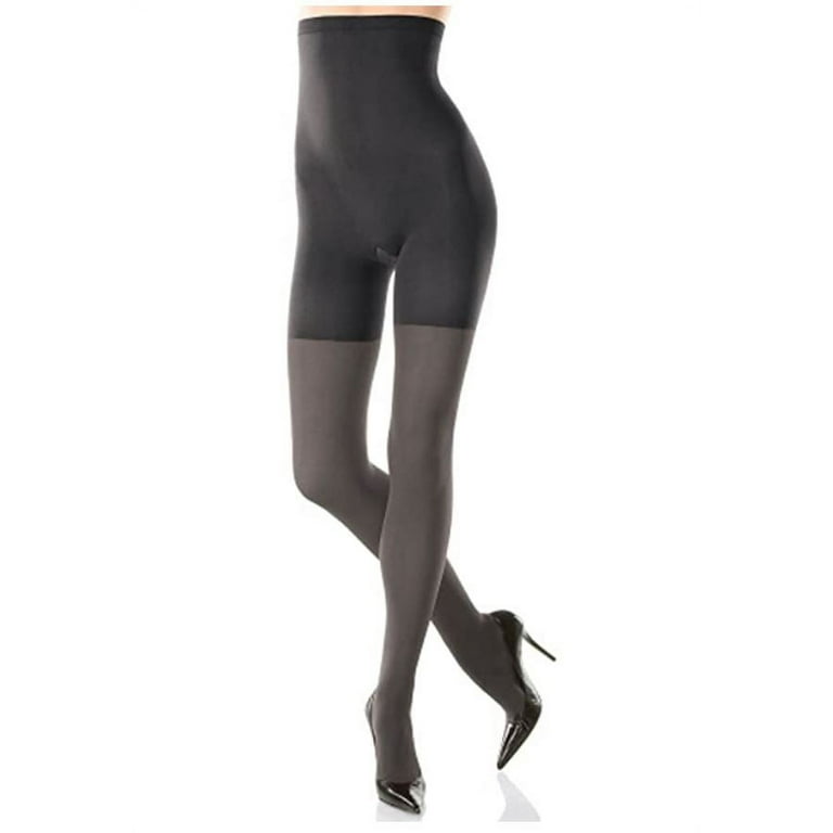 Spanx Tight End Tights High Waisted Body Shaping Tights, Charcoal, E 