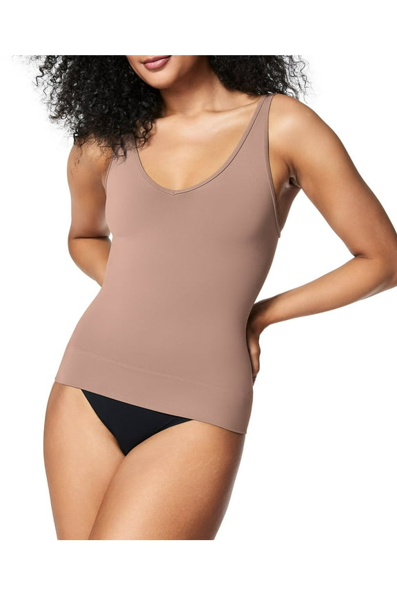 Women's Everyday Seamless Shaping Tank Top - Cafe Au La, Size Medium
