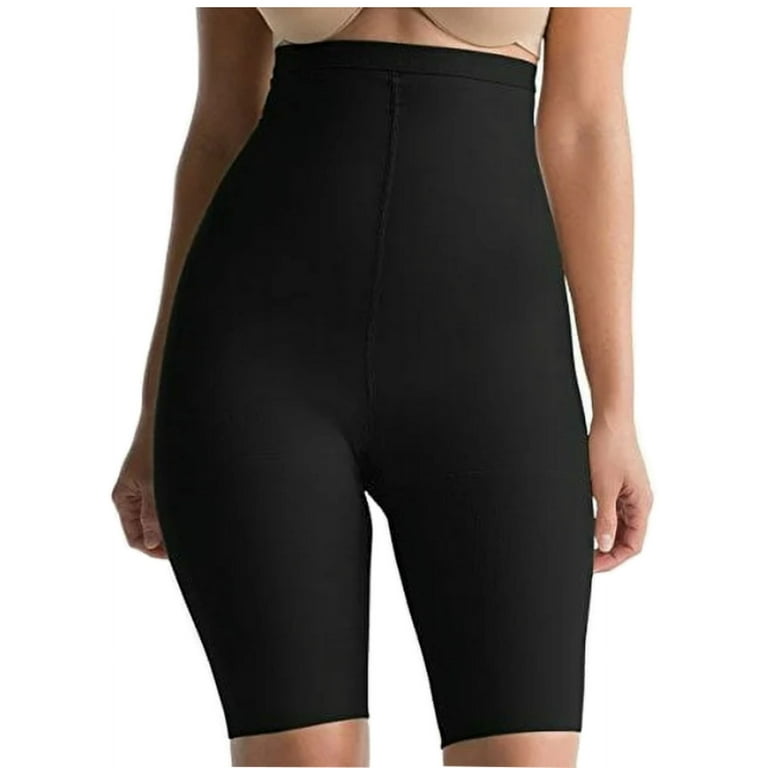 Spanx S1055 Higher Power Shaper Black High Waist Panties Women's Size 2X