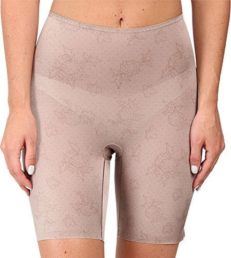 Spanx Women's Pretty Smart Midthigh Shorts Spanx Lace Taupe Body Shaper XL  
