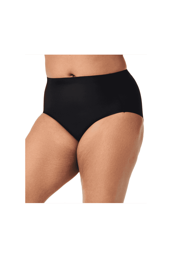 Women's Sheer Control Briefs - Very Black - MEDIUM