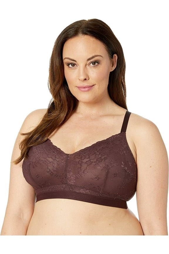 Women's Spotlight On Lace Bralette Red Garnet XS