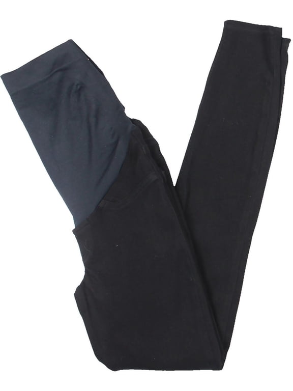 Womens Mama Ankle Jean-ish Material Leggings