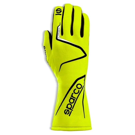 Sparco 00136208GF Land+ Racing Gloves, Yellow, Extra Small