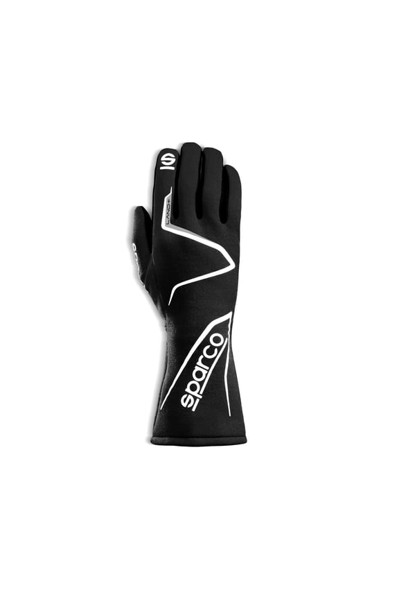 00136210NR Land+ Racing Gloves, Black, Medium