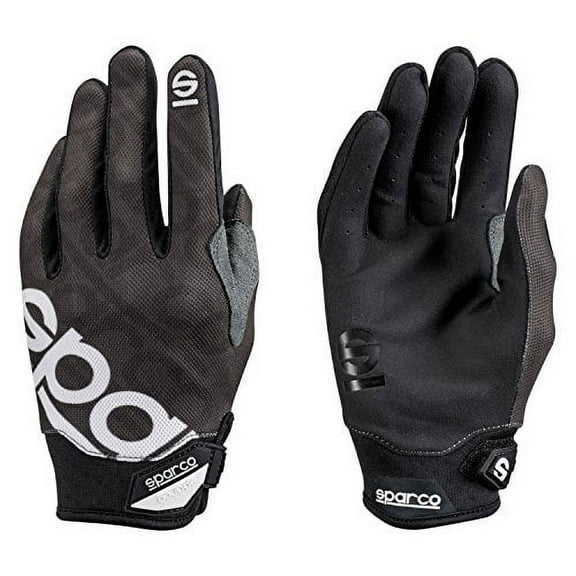 Sparco 002093NR4XL MECA 3 Mechanics Gloves Black X-Large